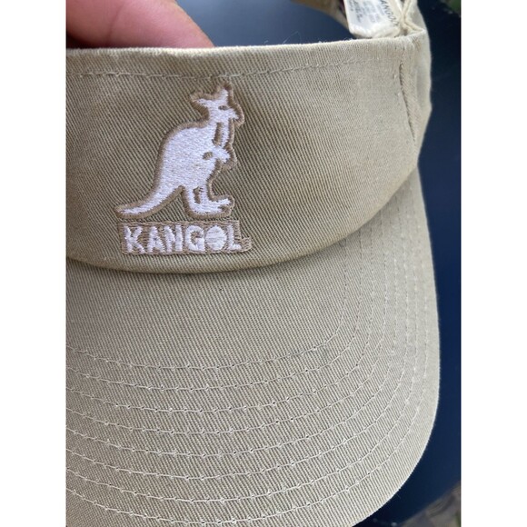 Kangol Cotton Twill Visor – Beige Khaki Adjustable - Picture 16 of 16